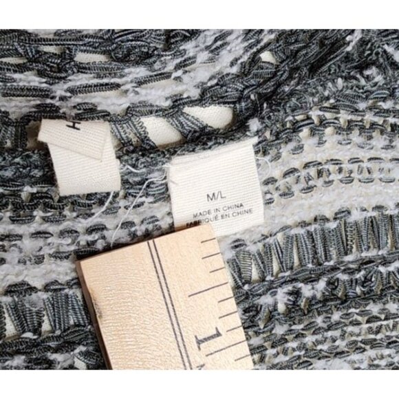 Anthropologie Moth Sleeveless Open Cardigan size M/L Gray - Picture 3 of 7